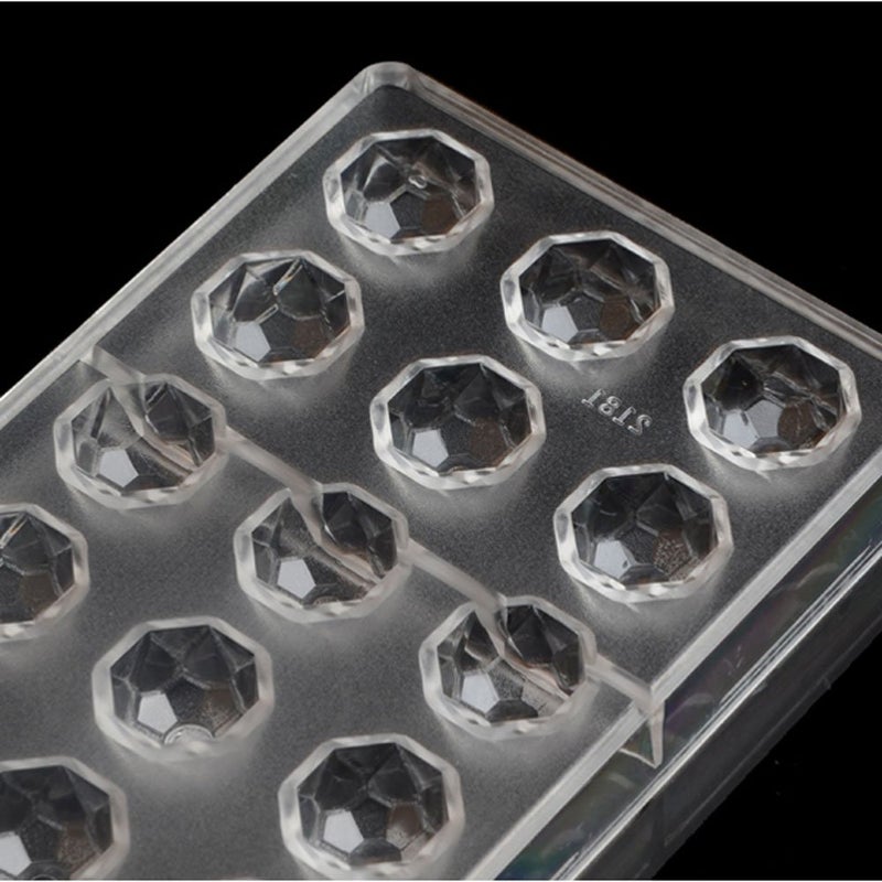 Grainrain polycarbonate chocolate mold polycarbonate chocolate bar mould diamond (19274) - Image 4